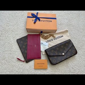 Louis Vuitton pochette felicie in monogram